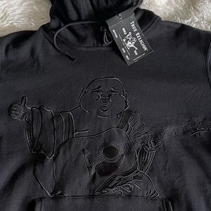 True Religion | Shirts | True Religion Black Embroidered Hoodie New With  Tags 2xl | Poshmark